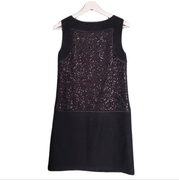 LOFT Black Sleeveless Sequins Dress - Picture 2 of 4